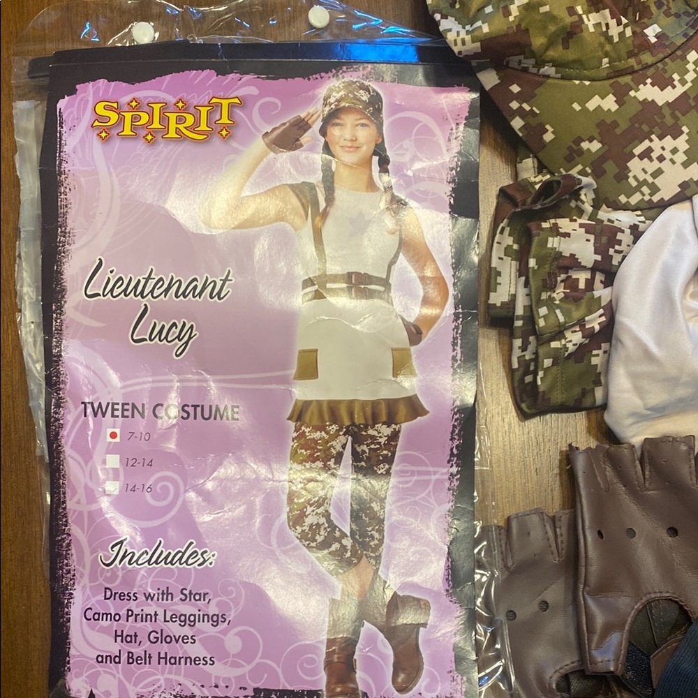 Spirit Lieutenant Lucy Tween Costume - White and Brown